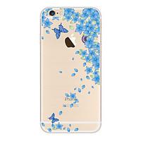 For Case Cover Transparent Pattern Back Cover Case Butterfly Soft TPU for Apple iPhone 6s Plus iPhone 6 Plus iPhone 6s iPhone 6