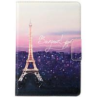 For Apple iPad Mini 3/2/1 Case Cover with Stand Auto Sleep / Wake Flip Magnetic Pattern Full Body Case Eiffel Tower Hard PU Leather