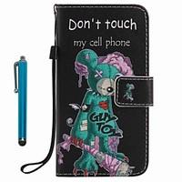 For Case Cover Card Holder Wallet with Stand Flip Pattern Full Body Case With Stylus Cartoon Hard PU Leather for Apple iPhone 7 Plus 7 6s Plus 6s 5s