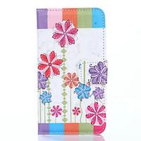 For Samsung Galaxy Note 4 Case Cover Card Holder Wallet with Stand Flip Pattern Full Body Case Flower Hard PU Leather
