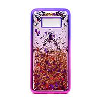 For Samsung Galaxy S8 Plus S8 TPU Material Plating Laser Carving Quicksand Phone Case S7 Edge S7