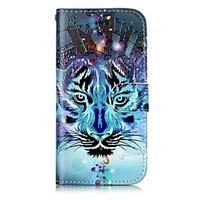 For Apple iPhone 7 7 Plus 6S 6 Plus SE 5S 5 Case Cover Wolf Pattern Shine Relief PU Material Card Stent Wallet Phone Case