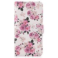 For Apple iPhone 7 7 Plus iPhone 6s 6 Plus iPhone SE 5s 5 Case Cover The Flowers Pattern PU Leather Cases