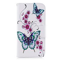 For Samsung Galaxy A5 (2017) A3 (2017) Case Cover Butterfly Pattern PU Material Card Stent Wallet Phone Case A5 (2016) A3 (2016)