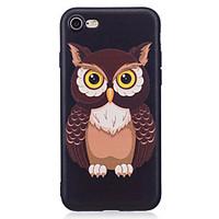 For Apple iPhone 7 7 Plus 6S 6 Plus 5S SE Case Cover Owl Pattern Painted Embossed Feel TPU Soft Case Phone Case