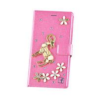 For Huawei Case / P8 / P8 Lite Wallet / Card Holder / Shockproof / Rhinestone Case Full Body Case 3D Cartoon Hard PU Leather HuaweiHuawei