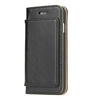 For Apple iPhone 7 Plus 7 PCOL Case Cover Card Holder Wallet Flip Full Body Case Solid Color Hard Genuine Leather Phone case
