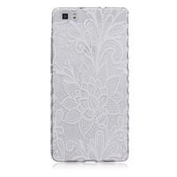 for huawei case p8 p8 lite transparent case back cover case lace print ...