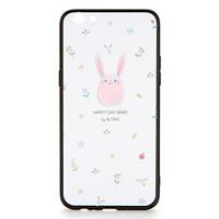 For OPPO R9s R9s Plus Case Cover Pattern Back Cover Case Pink Rabbit Cartoon Hard PC R9 R9 Plus