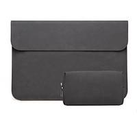 For MacBook Pro Air 12 13.3 Inch Sleeves PU Leather Simple Portable Notebook Bag Solid Color Laptop Sleeves 13.3