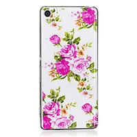 For Sony Xperia XA Case Cover Rose Flower Pattern Luminous TPU Material IMD Process Soft Case Phone Case