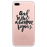 For Apple iPhone 7 7 Plus 6S 6 Plus Case Cover Letter Pattern Painted High Penetration TPU Material Soft Case Phone Case