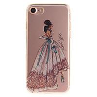 For iPhone 7 7plus 6s 6 Plus SE 5s 5 TPU Material IMD Process Hand-Painted Dress Pattern Phone Case