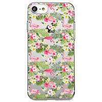 For iPhone 7 Plus 7 Case Cover Transparent Pattern Back Cover Case Flamingo Flower Soft TPU for iPhone 6s Plus 6s 6 Plus 6 5s 5 SE
