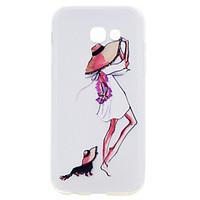 for samsung galaxy a52017 a32017 phone case cat girl pattern soft tpu  ...