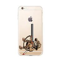 For Transparent Pattern Case Back Cover Case Playing with Apple Logo Soft TPU for IPhone 7 7Plus iPhone 6s 6 Plus iPhone 6s 6 iPhone 5s 5 5E 5C