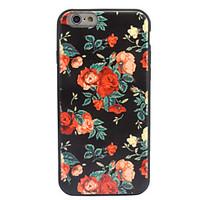 For Apple iPhone 7 7 Plus 6S 6 Plus Case Cover Flower Pattern Crystal Relief Acrylic Backplane TPU Frame Combo Phone Case