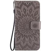 For Huawei P10 P8 lite 2017 Card Holder Wallet Flip Embossed Case Full Body Case Sunflower Hard PU Leather for Mate9 Y5II Nova Honor5A 6X 5C 4C 7i