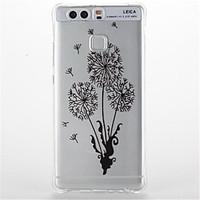 For Huawei P9/P9 Lite Shockproof Transparent Pattern Case Back Cover Case Flower Soft TPU Huawei P8 Lite