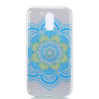 For Moto G4 Moto G4 PLUS Double IMD Case Back Cover Case Datura Flower pattern Soft TPU