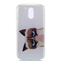 For Moto G4 Plus Moto G4 Double IMD Case Back Cover Case Cat pattern Soft TPU