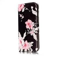 For Samsung Galaxy S7 S8 Case Cover Flower Pattern Painted Card Holder PU Leather Material Mobile Phone Case S5 S6 S7Edge S6Edge