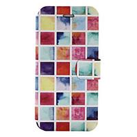 For Wiko Lenny3 Wiko Jerry Case Cover Lattice Pattern Painted PU Material Card Holder Mobile Phone Holster Phone Case