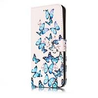 For Samsung Galaxy S7 S8 Case Cover Butterfly Pattern Painted Card Holder PU Leather Material Mobile Phone Case S5 S6 S7Edge S6Edge