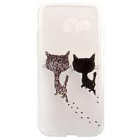 For Samsung Galaxy A3 (2017) A5 (2017) Case Cover Cute Kitten Pattern Painted High Penetration TPU Material Soft Case Phone Case