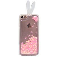 For Apple iPhone 7 7 Plus 6s 6 Plus Case Cover Rabbit Ears Stent TPU Material Quicksand Flash Powder Phone Case