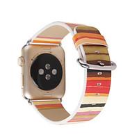 For Apple Watch Series 2 1 Replacement Band Strap Genuine Leather Colorful Stripes Strap