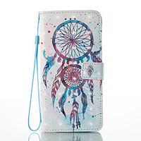 For iPhone 7 Plus 7 3D Effect Dream Catcher Pattern PU Material Wallet Section Phone Case 6 Plus 6S 5 SE