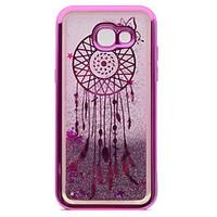 For Samsung A5(2017) A3(2017) TPU Material Plating Laser Carving Quicksand Phone Case