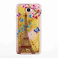 For Samsung Galaxy J5 Prime J5 (2016) Flowing Liquid Pattern Case Back Cover Case Eiffel Tower Soft TPU for J7 Prime J7 (2016) J5 J3 J3 (2016)