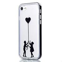 For iPhone 7 Case / iPhone 6 Case / iPhone 5 Case Transparent / Pattern Case Back Cover Case Heart Soft TPU AppleiPhone 7 Plus / iPhone 7