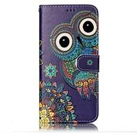 For Samsung Galaxy S8 S8 Plus Case Cover Owl Pattern Shine Relief PU Material Card Stent Wallet Phone Case S7 S6 S7 S6 Edge