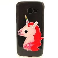 for samsung galaxy a3 a5 2017 plus case cover unicorn flash powder qui ...