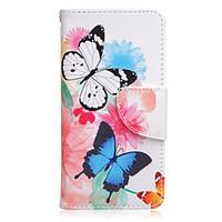 For Samsung Galaxy Case Card Holder / with Stand / Flip / Pattern / Magnetic Case Full Body Case Butterfly PU Leather SamsungA5(2016) /