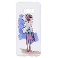 For Samsung Galaxy S8 Plus S8 Phone Case Back Girl Pattern Soft TPU Material Phone Case