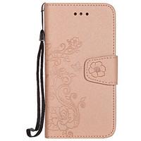 For Apple iPhone 7 7 Plus Case Cover Card Holder Wallet Flip Pattern Full Body Case Solid Color Flower Hard PU Leather