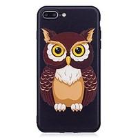 For iPhone 7 Plus 6 Plus 6S SE 5S 5 Case Cover Owl Pattern Relief Back Cover Soft TPU
