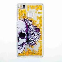 For Huawei P9 Lite Huawei P8 Lite Flowing Liquid Pattern Case Back Cover Case Skull Soft TPU