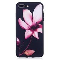 For iPhone 7 Plus 6 Plus 6S SE 5S 5 Case Cover Flower Pattern Relief Back Cover Soft TPU