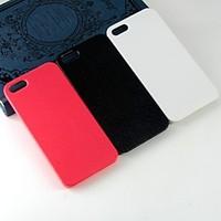 For iPhone 5 Case Pattern Case Back Cover Case Solid Color Hard PC iPhone SE/5s/5