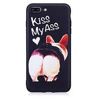 For iPhone 7 Plus 6 Plus 6S SE 5S 5 Case Cover Pig Pattern Relief Back Cover Soft TPU