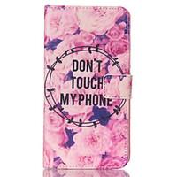 For Samsung Galaxy Note Wallet / Card Holder / with Stand / Flip Case Full Body Case Word / Phrase PU Leather Samsung Note 4 / Note 3