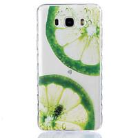 For Samsung Galaxy J710 J510 J5 Case Cover TPU Material Lemon Pattern Wave Pattern Non-Slip Painting Phone Case J310 J3 J3 Pro J120 G530