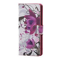 For Sony Case / Xperia XA Wallet / Card Holder / with Stand / Flip Case Full Body Case Flower Hard PU Leather for Sony Sony Xperia XA