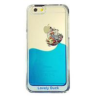 For iPhone 5 Case Flowing Liquid / Transparent Case Back Cover Case Cartoon Hard PC iPhone SE/5s/5