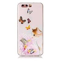 for huawei p10 p10 plus embossed butterfly cat pattern high quality tp ...